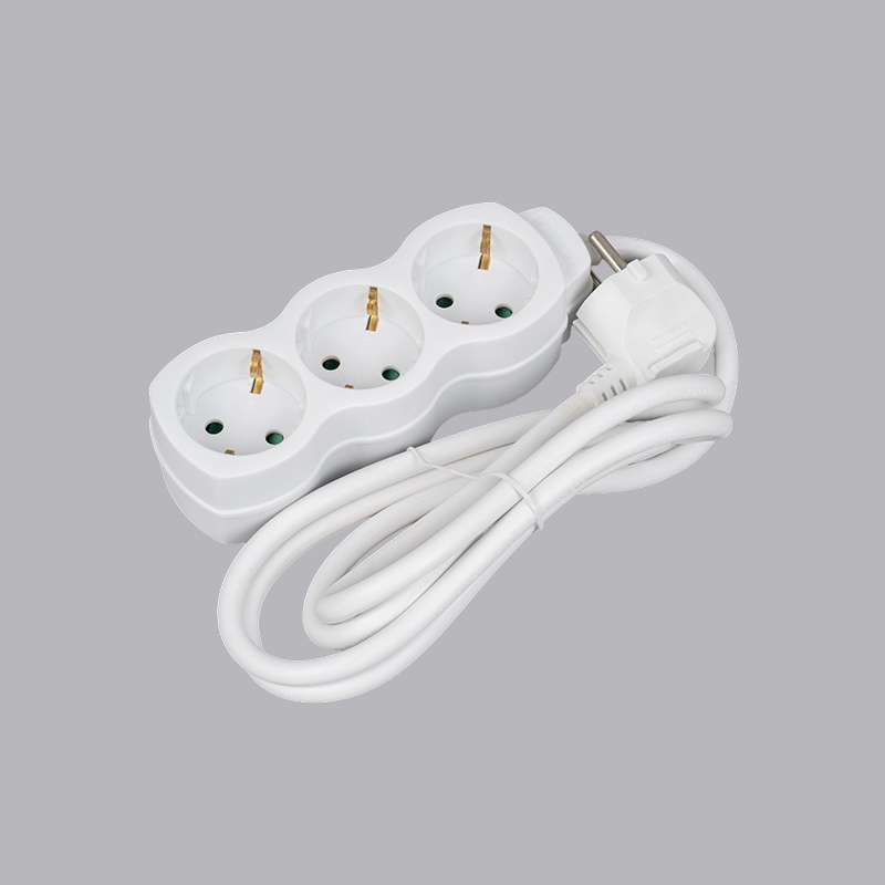 LOG-03 รางปลั๊กไฟ 3 ทาง ทรงมะระ ชนิดเยอรมัน Multi-Socket