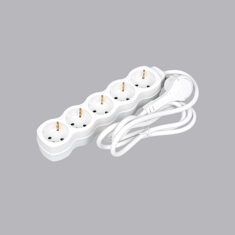 LOG-05L รางปลั๊กไฟทรงมะระชนิดเยอรมัน 5 ทิศทาง พร้อมแหวนดึง Multi-Socket