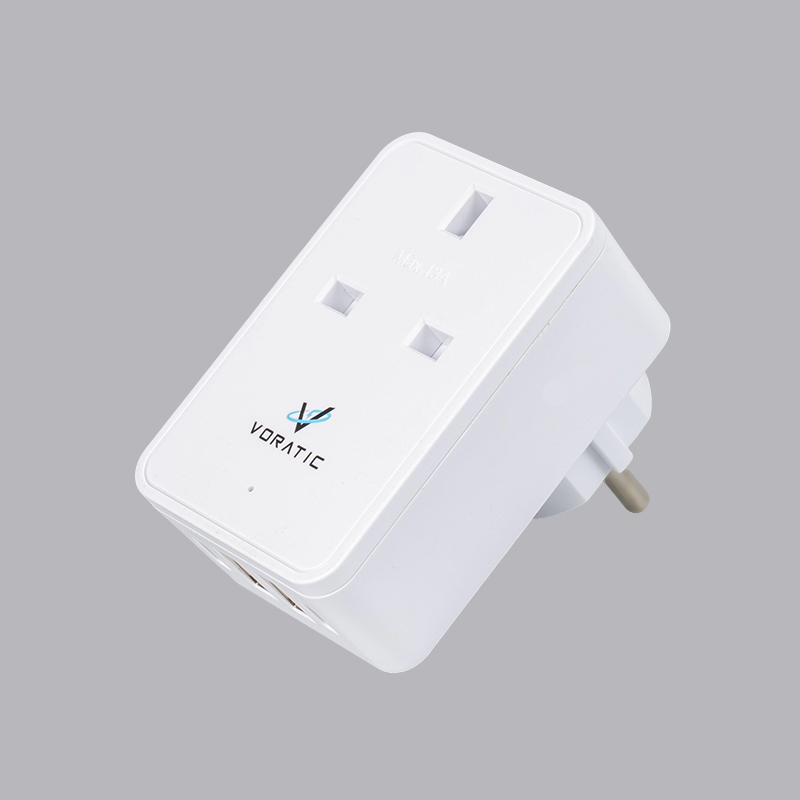 VT-924-DE UK ไปยังเยอรมนี, ช่องเสียบ 1 ช่อง, พอร์ต USB 2 พอร์ต, อะแดปเตอร์พอร์ต typeC 2 ช่อง