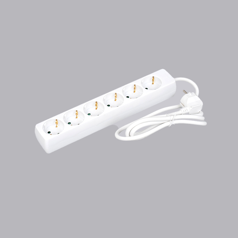 LOB-06 รางปลั๊กสี่เหลี่ยม 6 ทิศทาง แบบเยอรมัน Multi-Socket